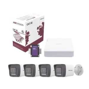 Kit IP 4 MegapixelNVR de 4 Canales con 4 Puertos P