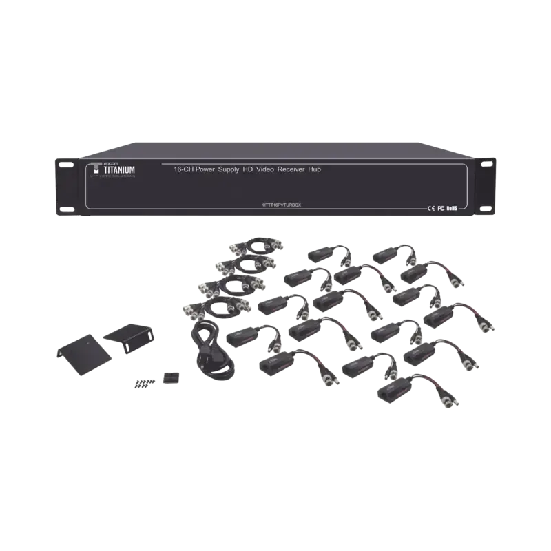 Kit de TRANSCEPTOR ACTIVO DE 16 CanalesVIDEO+PODER Kit de TRANSCEPTOR ACTIVO DE 16 CanalesVIDEO+PODER