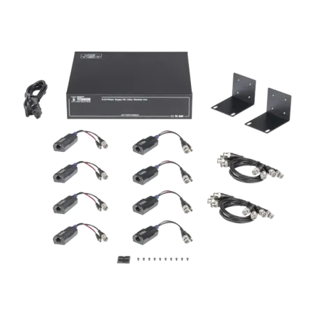 Kit de TRANSCEPTOR ACTIVO DE 8 CANALESVIDEO+PODER