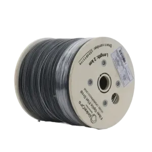 Carrete de 2 km de Fibra Óptica Drop Plana, Interi