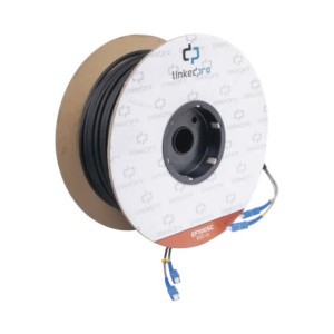 Carrete de Fibra Óptica Monomodo con Conector
