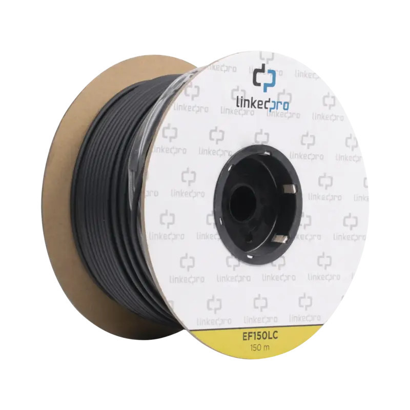 Carrete de Fibra Óptica Monomodo con conector