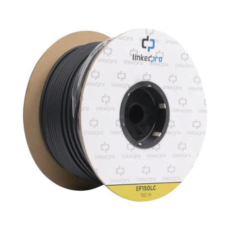 Carrete de Fibra Óptica Monomodo con conector