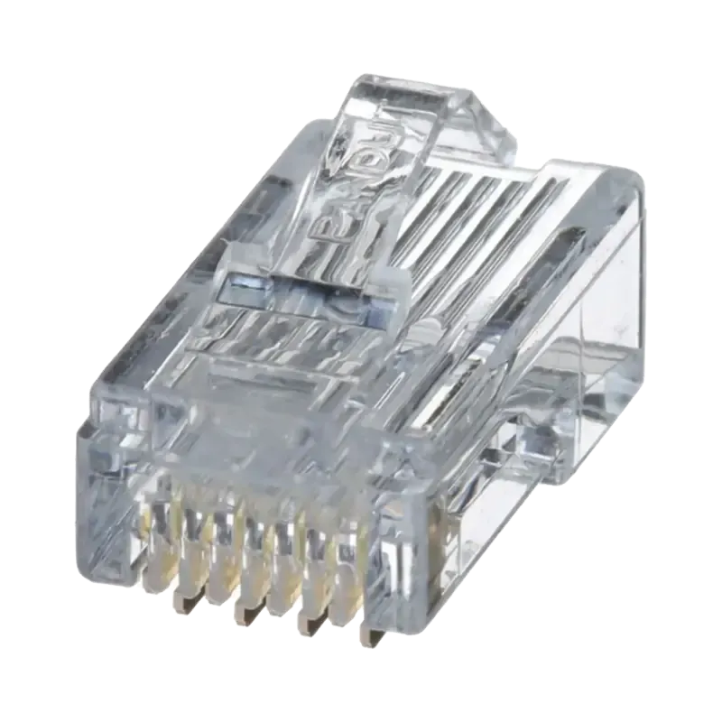Plug RJ45 Cat5e, Para Cable UTP de Calibres 24-26 Plug RJ45 Cat5e, Para Cable UTP de Calibres 24-26