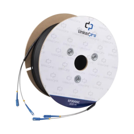 Carrete de Fibra Óptica Monomodo con Conector