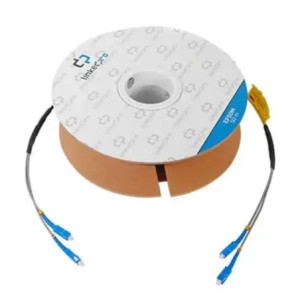 Carrete de Fibra Óptica Monomodo con Conector