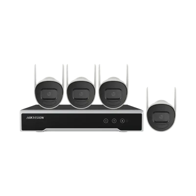 Kit IP Inalámbrico 4 MegapixelNVR 4 Canales4 Cámar Kit IP Inalámbrico 4 MegapixelNVR 4 Canales4 Cámar