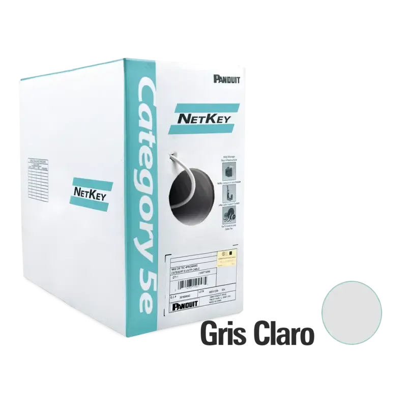 Bobina de Cable UTP 305 m. de Cobre, NetKey, Gris Bobina de Cable UTP 305 m. de Cobre, NetKey, Gris