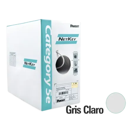 Bobina de Cable UTP 305 m. de Cobre, NetKey, Gris