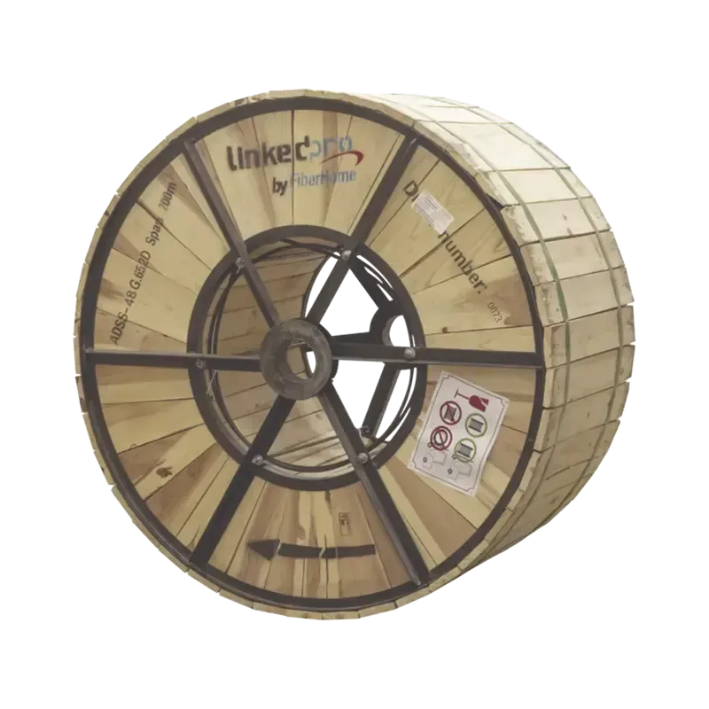 Carrete de 4 km de Fibra Óptica Aérea ADSS G.652D,