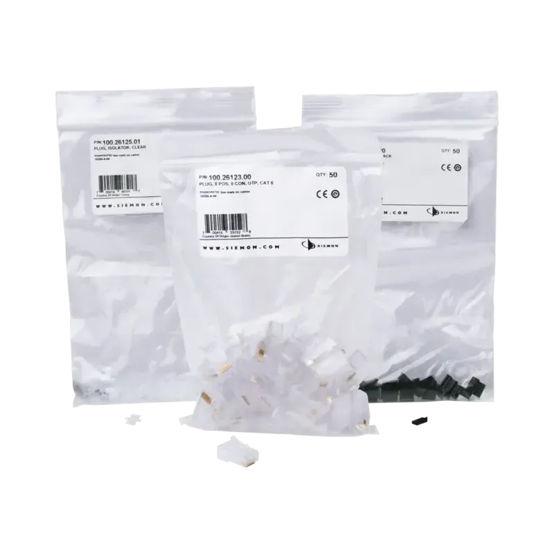 Plug RJ45 Cat6, Para Cable UTP  Calibre 23 a 26 AW Plug RJ45 Cat6, Para Cable UTP  Calibre 23 a 26 AW