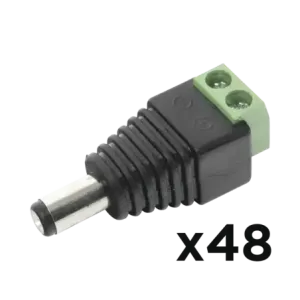 KIT DE 48 CONECTORES MACHO JR52 PARA ALIMENTACIÓN