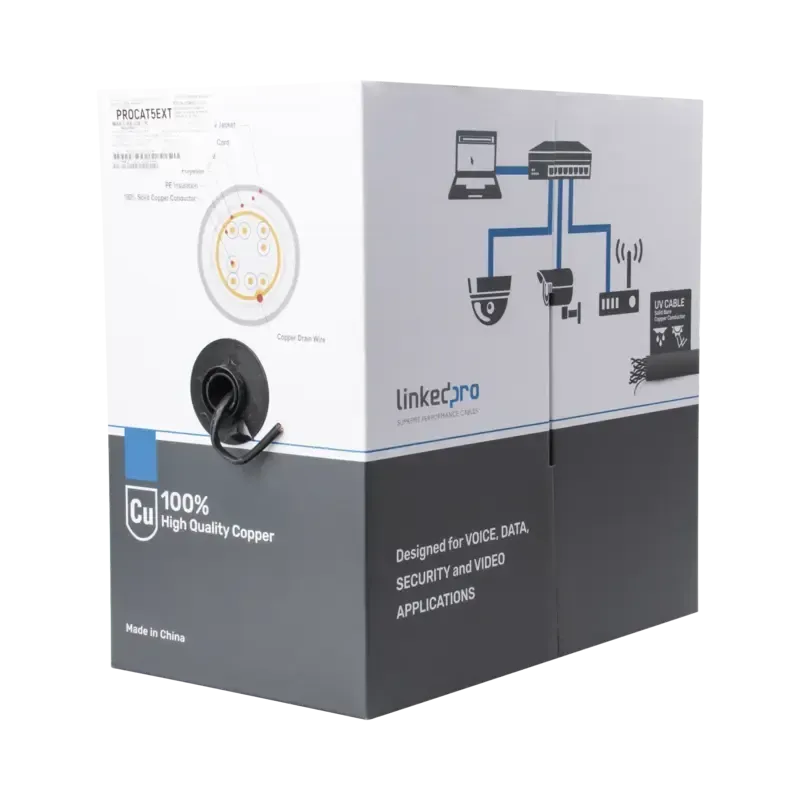 Bobina de cable de 305 m, Cat5e , FTP, blindado, c Bobina de cable de 305 m, Cat5e , FTP, blindado, c