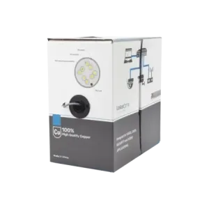 Bobina de cable de 305 m,  1000 ft , Cat5e, alto d