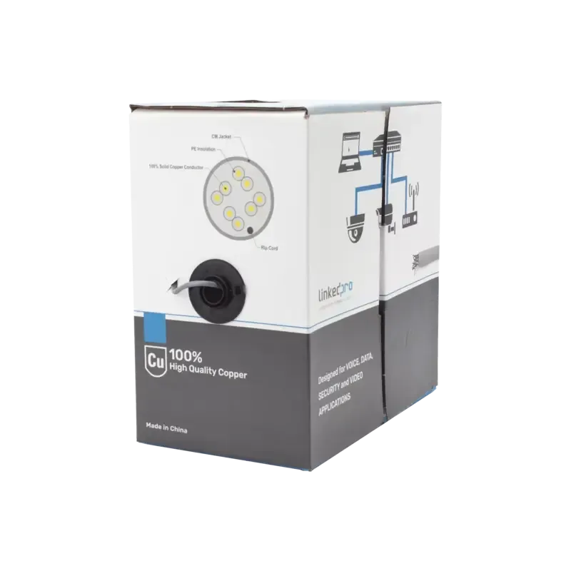 Bobina de cable de 305 m,  1000 ft , Cat5e, alto d Bobina de cable de 305 m,  1000 ft , Cat5e, alto d