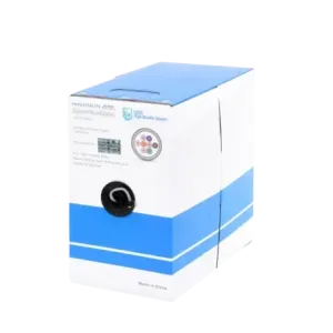 Bobina de cable de 305m, 1000 ft, Cat5e, 24 AWG, c