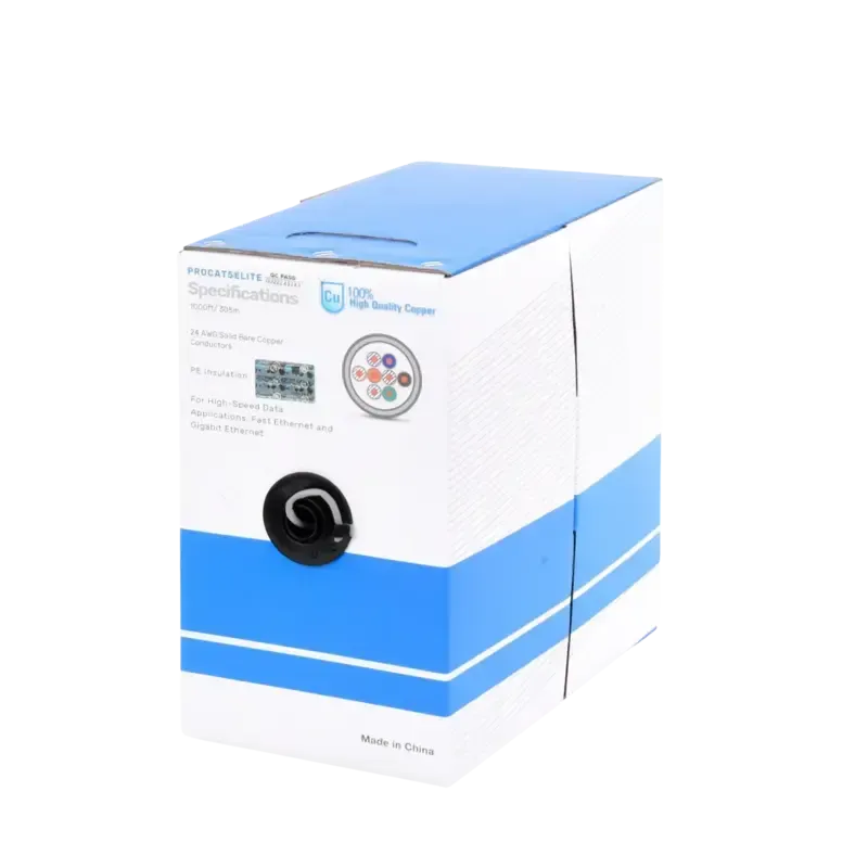 Bobina de cable de 305m, 1000 ft, Cat5e, 24 AWG, c Bobina de cable de 305m, 1000 ft, Cat5e, 24 AWG, c