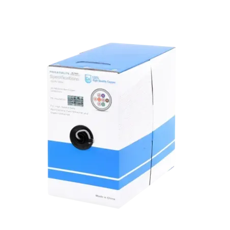 Bobina de cable de 305m, 1000 ft, Cat5e, 24 AWG, c