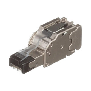 Plug RJ45 Blindado, Instalación Recta, Termin
