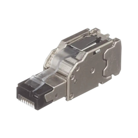 Plug RJ45 Blindado, Instalación Recta, Termin