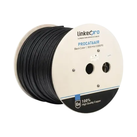 Bobina de cable FTP con Mensajero de Acero de 305