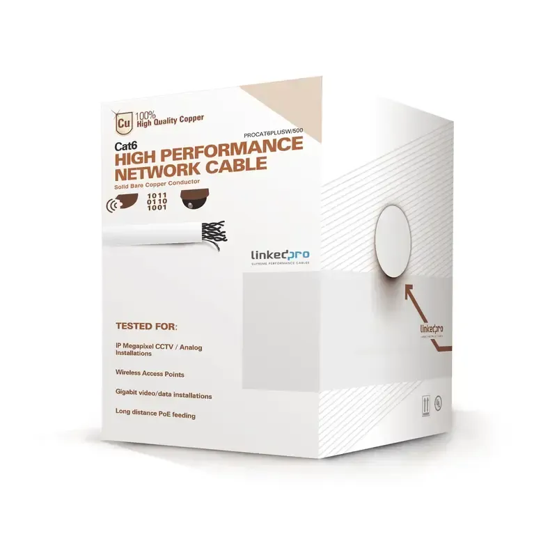 Bobina de cable de 152 Metros Cat6+ CALIBRE 23 ALT Bobina de cable de 152 Metros Cat6+ CALIBRE 23 ALT