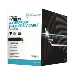 Bobina de cable de 305 m, Cat5e, color negro, sin