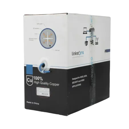 Bobina de cable U/UTP Cat6A de 305 mts, Color Azul