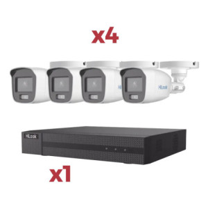 Kit DVR 4 Canales TurboHD + 1 Canal IP - 2 Me