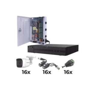 KIT TurboHD 1080p - DVR 16 Canales - 16 Cámar
