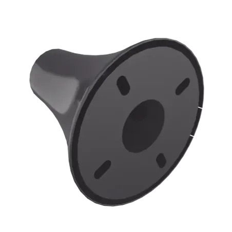 Base de suelo a techo con tapa de plástico para mo