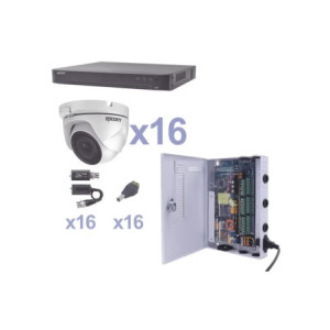 KIT TurboHD 1080p - DVR 16 Canales - 16 Cámar