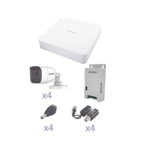 KIT TurboHD con Audio 1080p - DVR 4 Canales -