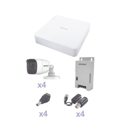 KIT TurboHD con Audio 1080p - DVR 4 Canales -