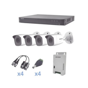 KIT TurboHD 1080p - DVR 4 Canales - 4 Cámaras