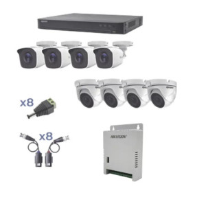 KIT TurboHD 1080p - DVR 8 Canales - 4 Cámaras