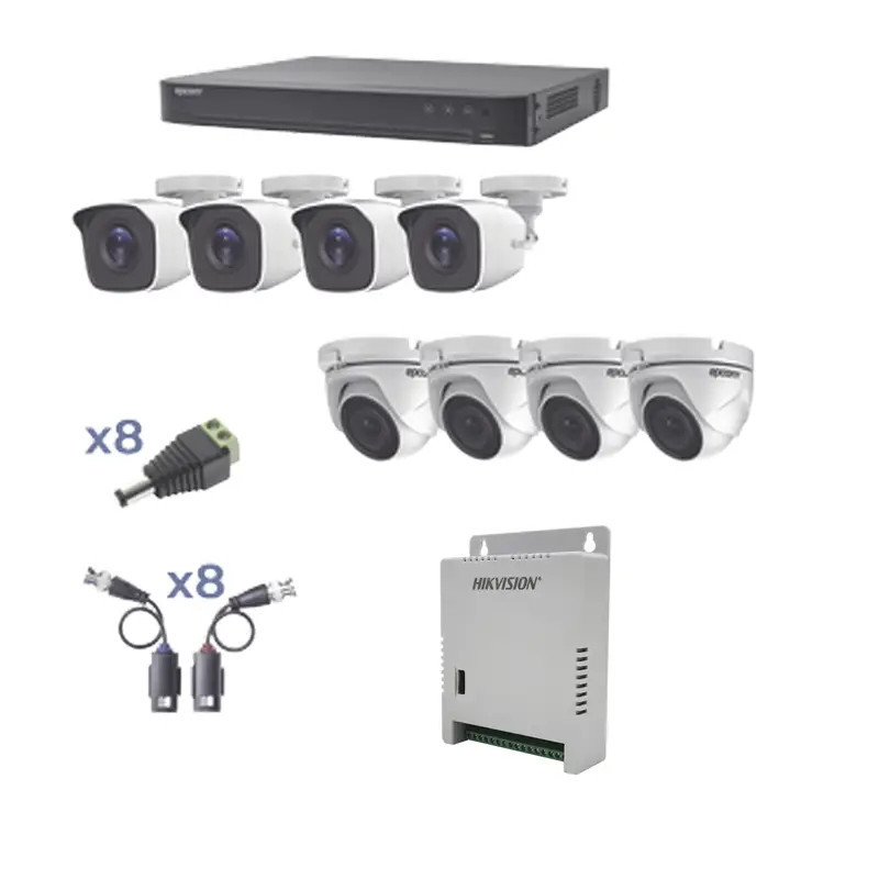 KIT TurboHD 1080p - DVR 8 Canales - 4 Cámaras KIT TurboHD 1080p - DVR 8 Canales - 4 Cámaras