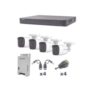 KIT TurboHD 1080p - DVR 4 Canales - 4 Cámaras