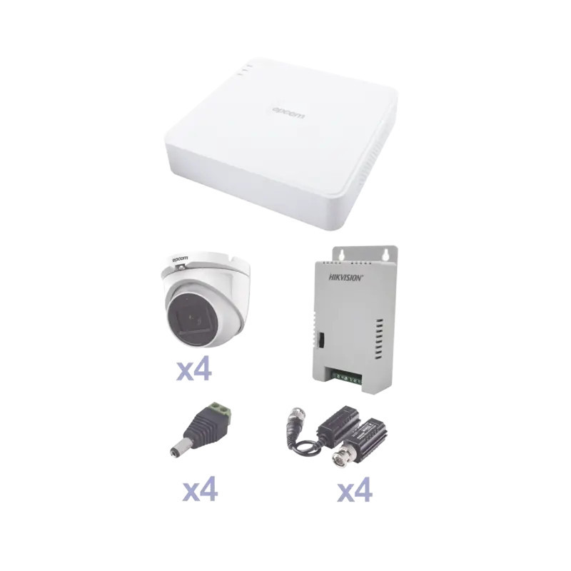 KIT TurboHD con Audio 1080p - DVR 4 Canales - KIT TurboHD con Audio 1080p - DVR 4 Canales -