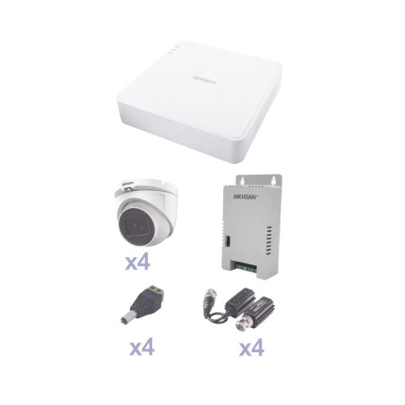 KIT TurboHD con Audio 1080p - DVR 4 Canales -