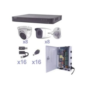 KIT TurboHD 1080p - DVR 16 Canales - 8 Cámara