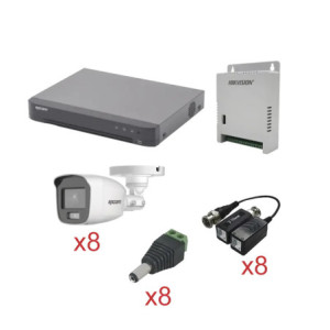 KIT TurboHD con Audio 1080p - DVR 8 Canales -