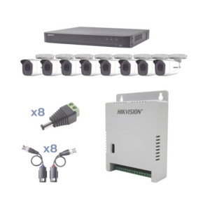 KIT TurboHD 1080p - DVR 8 Canales - 8 Cámaras