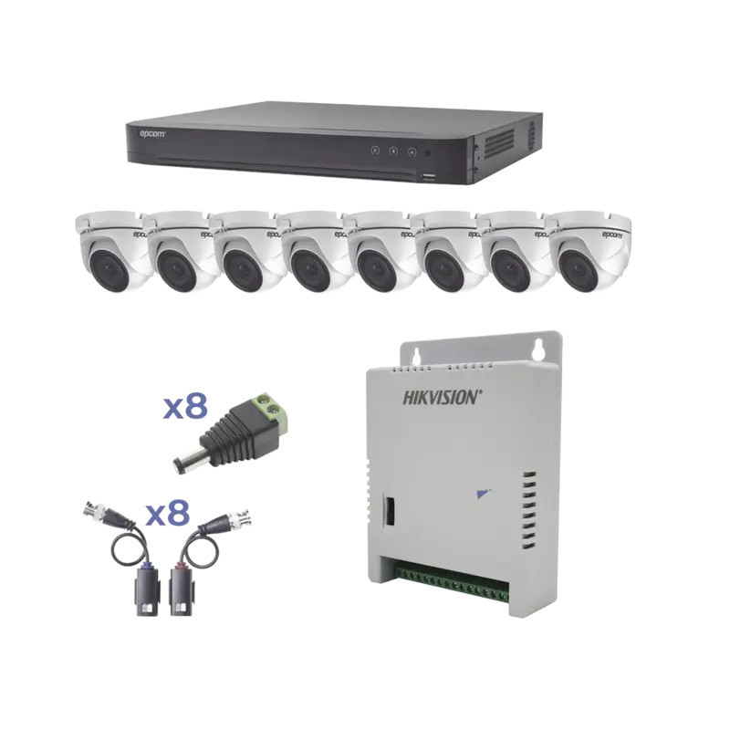 KIT TurboHD 1080p - DVR 8 Canales - 8 Cámaras KIT TurboHD 1080p - DVR 8 Canales - 8 Cámaras
