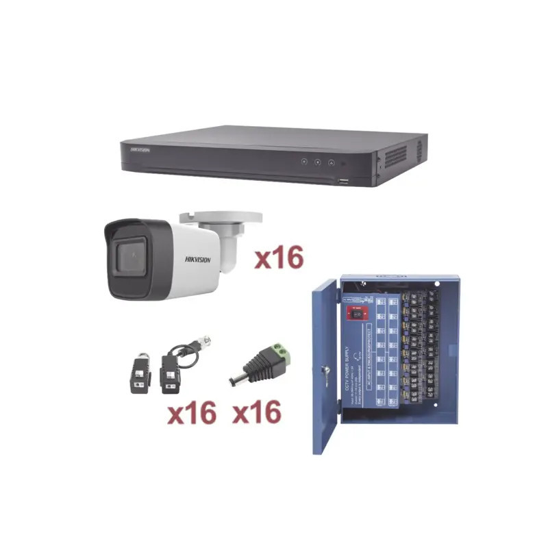 KIT TurboHD 1080p - DVR 16 Canales - 16 Cámar KIT TurboHD 1080p - DVR 16 Canales - 16 Cámar