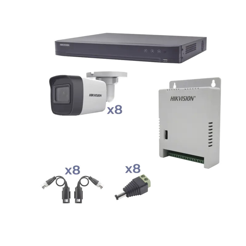 KIT TurboHD 1080p - DVR 8 Canales - 8 Cámaras KIT TurboHD 1080p - DVR 8 Canales - 8 Cámaras