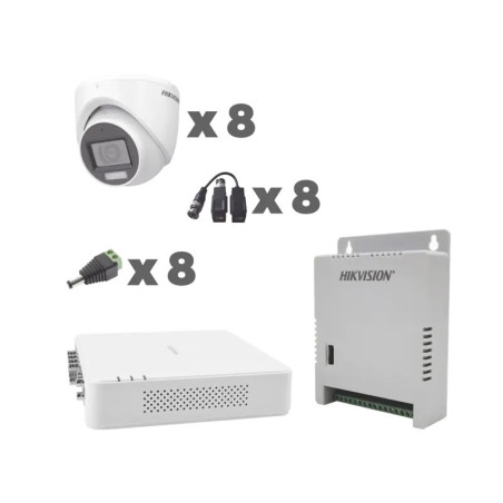 KIT TurboHD 1080p - DVR 8 Canales con audio p