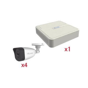 Kit IP 1080p 2 Megapixel - NVR de 4 Canales c