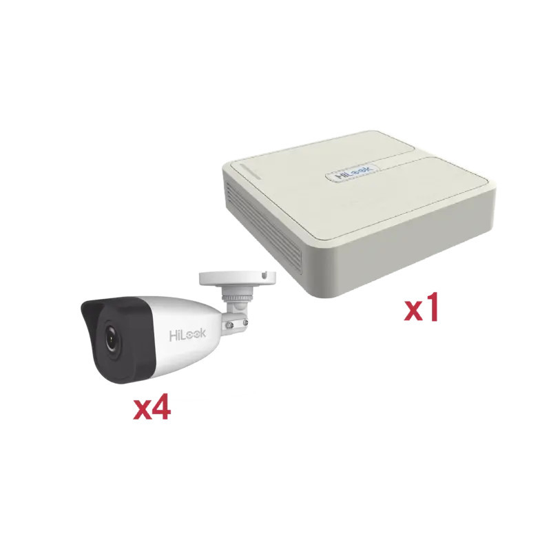 Kit IP 1080p 2 Megapixel - NVR de 4 Canales c Kit IP 1080p 2 Megapixel - NVR de 4 Canales c