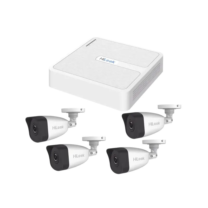 Kit IP 4 Megapixel - NVR de 4 Canales con 4 P Kit IP 4 Megapixel - NVR de 4 Canales con 4 P